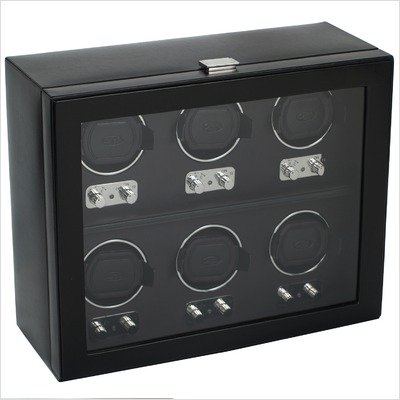 Wolf Designs 270702 Heritage Module 2.1 Six Watch Winder with Cover