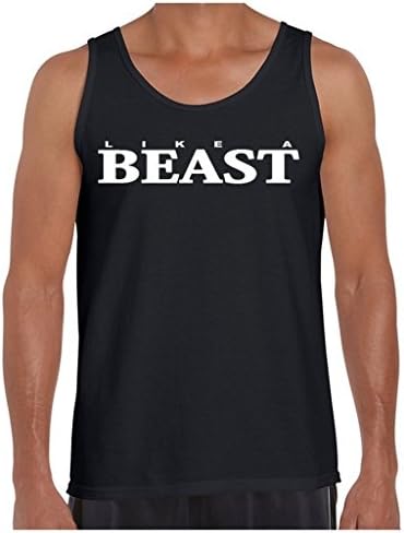 Awkwardstyles Men's Like A Beast Tank Top Funny Party Matching Couple Tank S Black