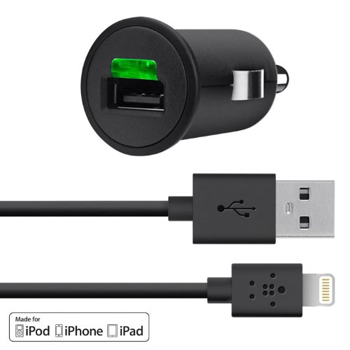 Belkin Car Charger with Lightning Cable for Apple iPhone 5 / 5S / 5c