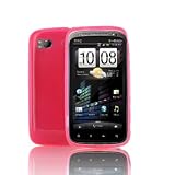 Produkt-Bild: Transparent pinkes Gel Case f&uuml;r HTC Sensation