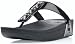 FitFlop Women's Pietra Sandal,Black,6 M US
