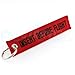 Insert Before Flight Keychain - Red/Black by Rotary13B1