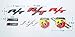 Moonet RT R/T Fender Door Emblem Decal Badge Sticker Dodge Charger Challenger Dodge Car Sticker Alloy metal 9.5 * 3.5 cm