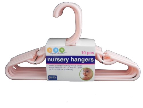 Delta 10 pack Infant & Toddler Hangers (Peach)