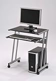 Silver Finish Home & Office Workstation Computer Desk With Drawer