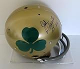 John Huarte Signed Notre Dame TK Throwback Gold Helmet w/ Clover Logo HT 64 JSA - Autographed College Helmets