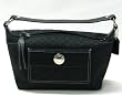 AUTHENTIC COACH CHELSEA SIGNATURE SMALL/COSMETIC TOP HANDLE POUCH 40810 (Black/Black)