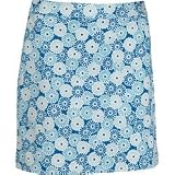 EP Pro 18 Stretch Cotton Sateen Daisy Print Skort (COLOR: White/Blue, WOMENS SIZE:6)