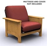 American Furniture Alliance Cottage Grove Metal/Wood Frame Junior Twin Chair, Golden Oak