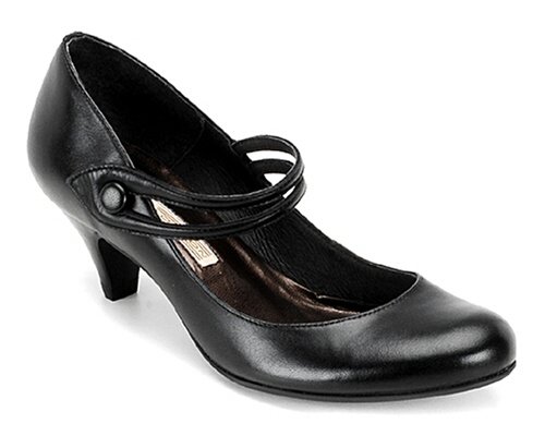 Buffalo 7332-288 Damen Pump Glattleder schwarz