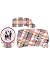 Jonas Brothers Pink Plaid Cadet Hat Cap with Rhinestones