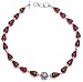 Handmade Gemstone Jewelry Silver Carnelian Necklace 18.50 inches (gnklc236)