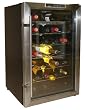 Vinotemp VT-28TEDS Thermo-Electric Digital 28-Bottle Wine Chiller, Black and Stainless