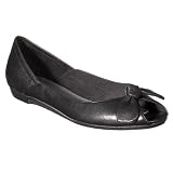Merona® Aida Peep-Toe Ballet Flats - Black
