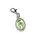 Graphics and More Tyrannosaurus Rex - T-Rex Dinosaur Antiqued Bracelet Pendant Zipper Pull Oval Charm with Lobster Clasp