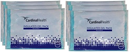 Cardinal Health Reusable Insulated Gel Pack Cold or Hot 9" x 6" (Qty6) Part# 80104