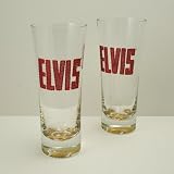 ELVIS 14 FL OZ Flared Hi-Ball Pilsner Glasses - SET Of TWO