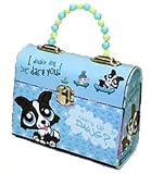 LITTLEST PET SHOP Beaded Tin PURSE Box #3 Blue Dog New Gift