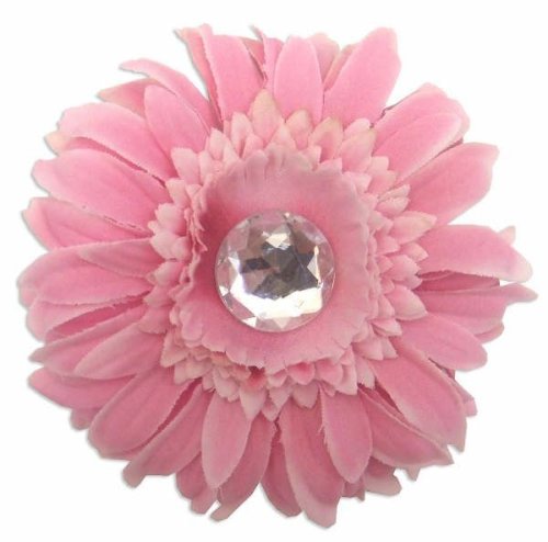 Katelyn&CoBabyPinkDaisyFlowerClip