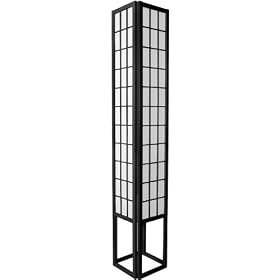 Best Price Bargain Inexpensive Cheap Discount - 6ft. Japanese Wood & Paper Shoji Floor Lamp - Black