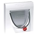 Staywell/ Petsafe Manual 4-Way Locking Classic Cat Flap with Tunnel, White