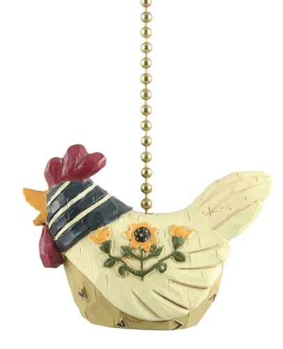 Country Chicken Hen Ceiling Pull Chain