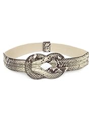 Faux Snakeskin Effect Waist Belt