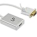 LP HD 1080p DVD VGA HDMI Cables(with USB Ports) for Gaming , Female to VGA Male Video Adapter Convertor with Audio White