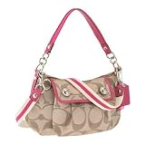 コーチ バッグ COACH ショルダーバッグ カーキ/マゼンダ ポピーシグネチャーサテングルーヴィー 13833-SKHMJ コーチ ショルダーバッグ