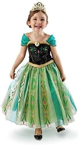 BJ&amp;BJ Girls Princess Green Anna Fancy Dress Costume Size 6X