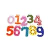 SODIAL(TM) Funky Fun Colorful Magnetic Numbers Wooden Fridge Magnets Kids Educational toys