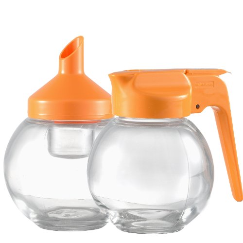 Stoha Design 001181 Milch und Zucker - Set 160 ml Kugel Glas transparent - ABS Kunststoff apricot