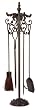 36" Traditional Royal 5-Piece Rustic Fireplace Tool Set
