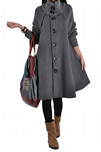 （プチドフランセ) Petit etc Francais ゆったり 暖か コート 外出 膝丈 厚手