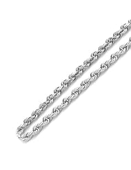 14K Gold 2mm Italian Rope Chain Necklaces ( Available Length 16", 18", 20", 22", 24")