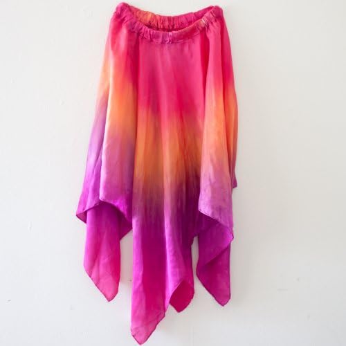 Child's Silk Fairy Dress Up Skirt, Sunset Colors, Ages 5-9 years