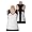 Prince Team Women's Racerback Tank (COLOR: White/Black, SIZE:Large)