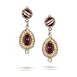 Yoolie's Amour Earrings in Antique Pink, Purple and Ivory, Spring/Summer 2013 Collection #12901 YE GE