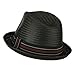 Men's Paper Woven Straw Fedora - Black XL