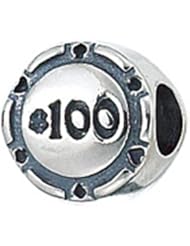 Zable (tm) Sterling Silver Poker Chip Bead / Charm