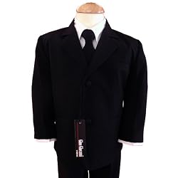 Gino Giovanni Black Formal Baby Suit Size Small 3-6 Month (Small)