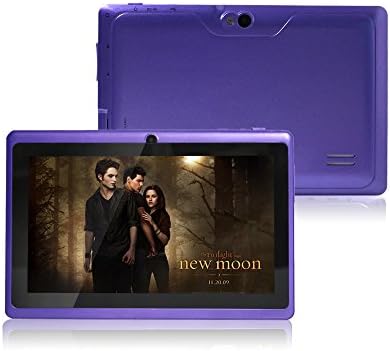 JYJ 7 Inch Android Google Tablet PC 4.4 KitKat Quad Core 8GB Allwinner A33 Cortex A7 Dual Camera 10 Point Capacitive 1.6GHz DDR3 512M Mali400MP2 WIFI Purple Color