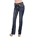 Sexy Couture Women's S98-PS Mid Rise Bootcut Jeans