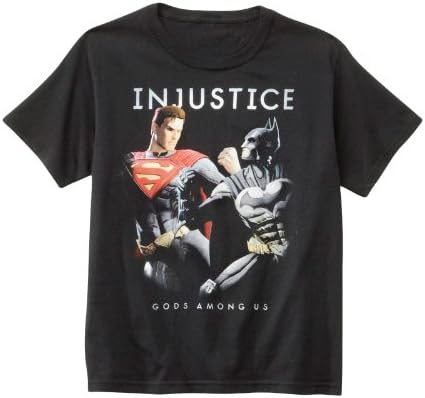 Evacindy Injustice: Gods Among Us Boy's Graphic Tee (M (12/14))