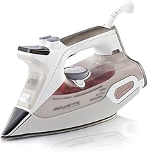 Rowenta DW9081 Steamium Steam Iron Auto Shut Off with 400-Hole Stainless Steel Soleplate, 1800-Watt, Beige