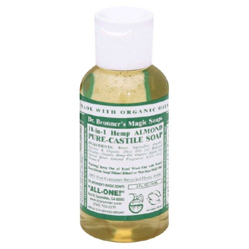 Castile Liquid Soap Organic-Almond 2 Ounces