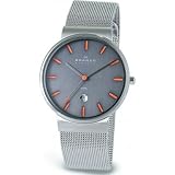 Skagen Herrenarmbanduhr Slimline Stahl 351LSSMO