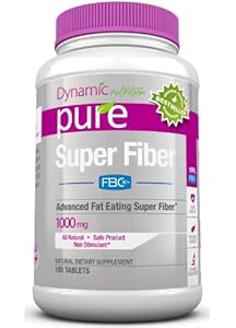 SUPER FIBER with FBCX Revolutionary New Patented Fiber Product Just released on Dr Oz that binds to and Eliminates up to 9 times its weight in fat and reduces calorie absorption by up to 500 fat calories a day, 2000mg per serving, 180 count bottle