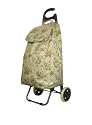 Beige flower large shopping trolley