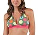 Carve Designs Women's Maui Halter Bathing Suit Tankini Top, Sage Dots, Medium
